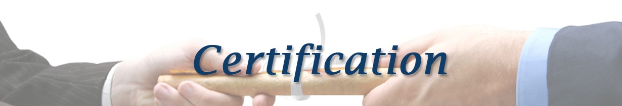Certification